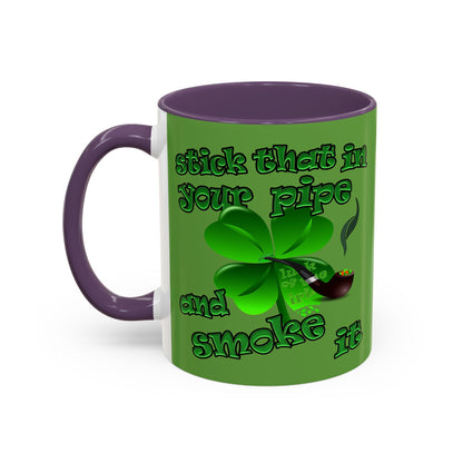 celtics logo - Accent Mug (green)