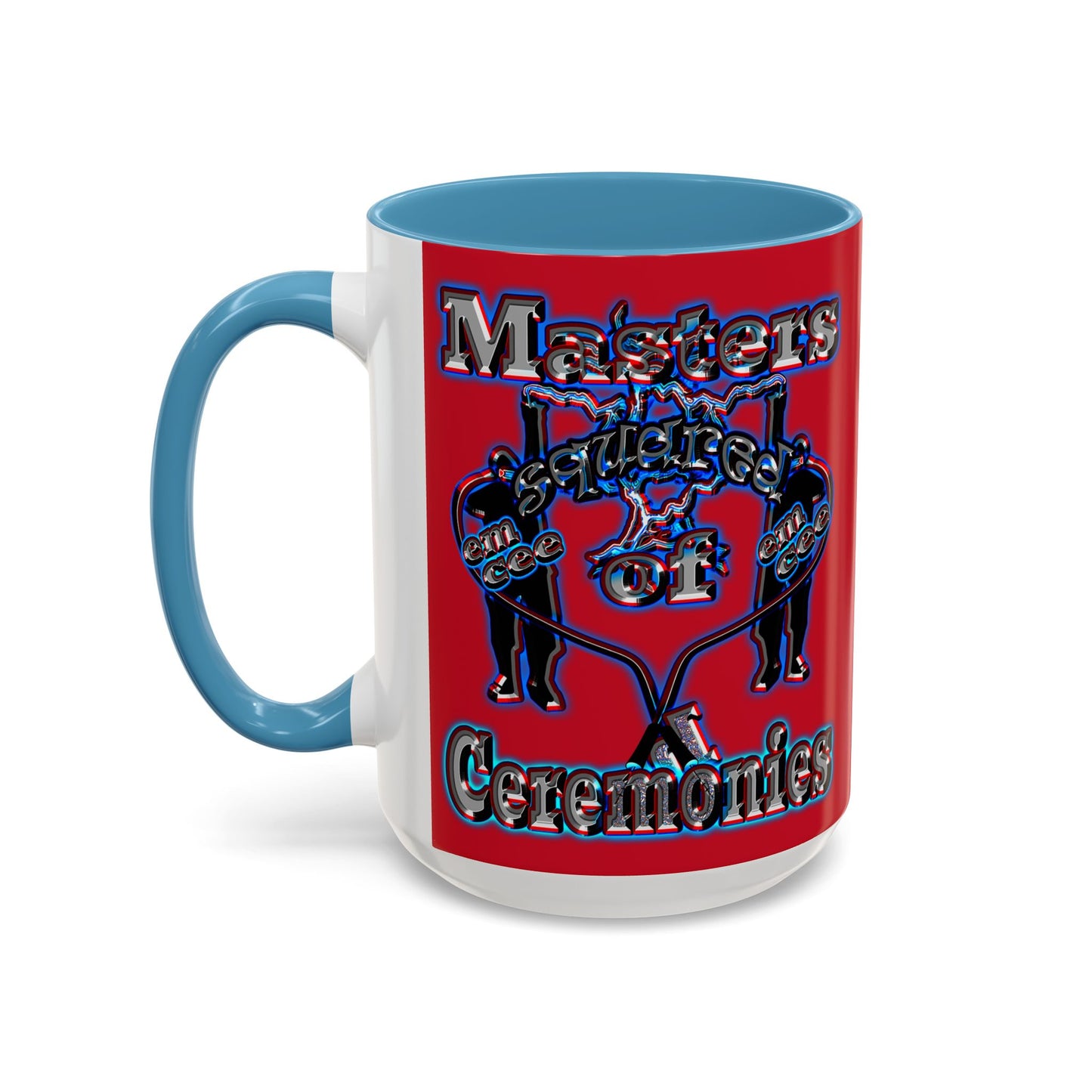em cee squared - Accent Mug (dark red)