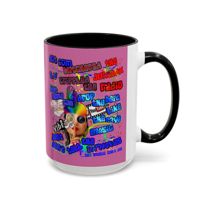drop the beat - Accent Mug (light pink)
