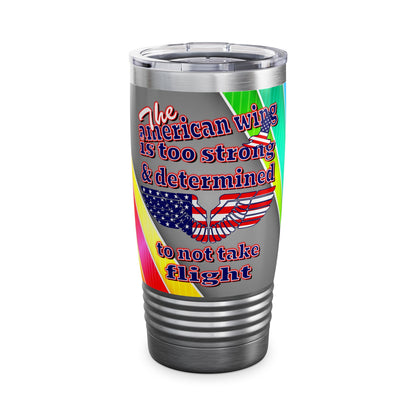 american wing - Ringneck Tumbler, 20oz (rainbow split)