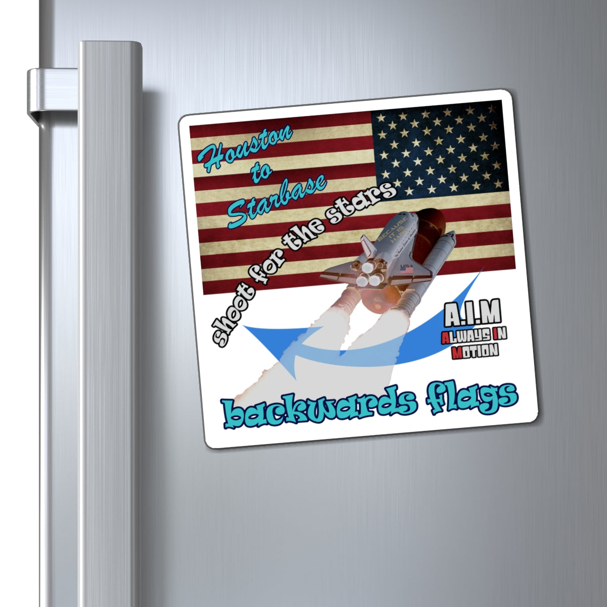 shoot for the stars - Magnets - (white)