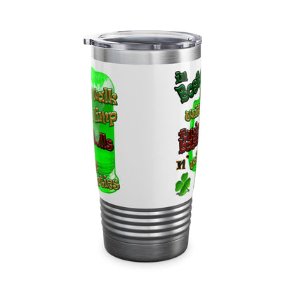 celtics logo - Ringneck Tumbler, 20oz (white)