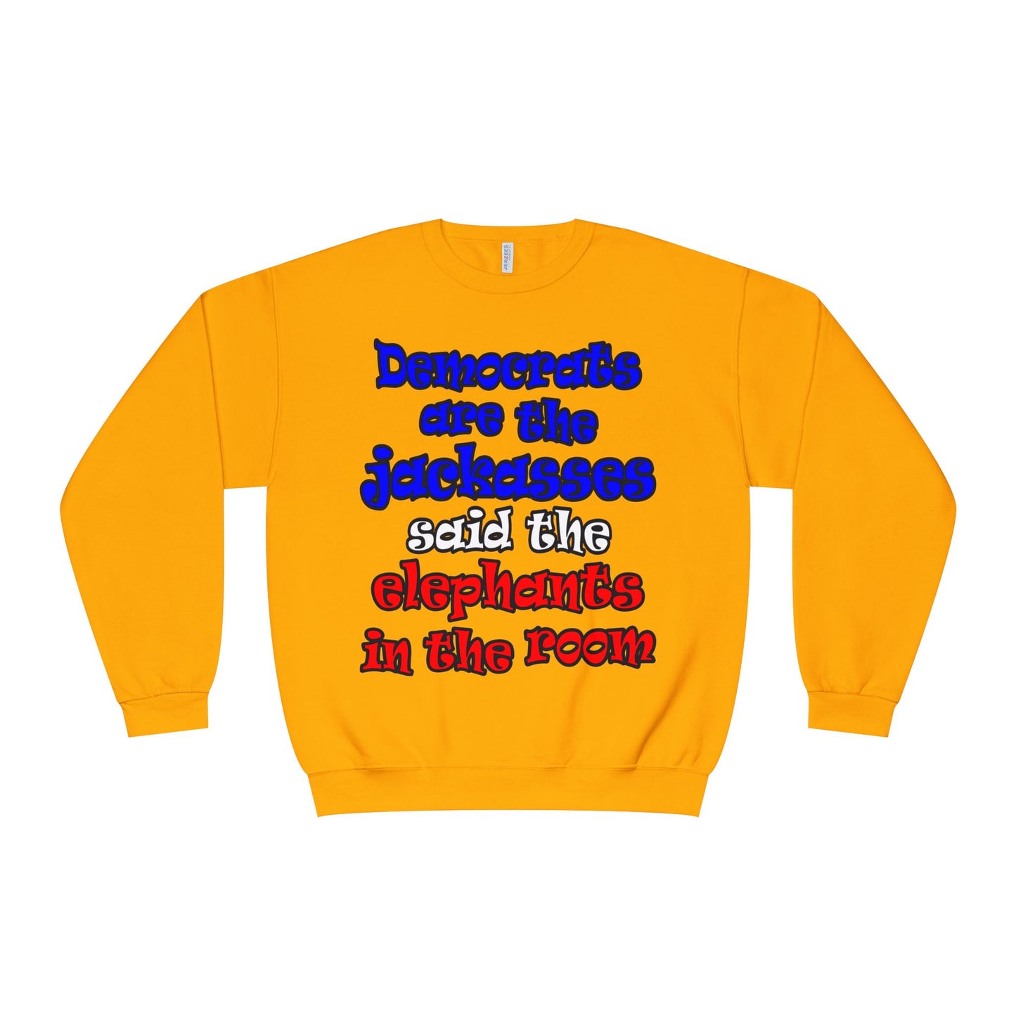 donkeys and elephants - Unisex NuBlend® Crewneck Sweatshirt