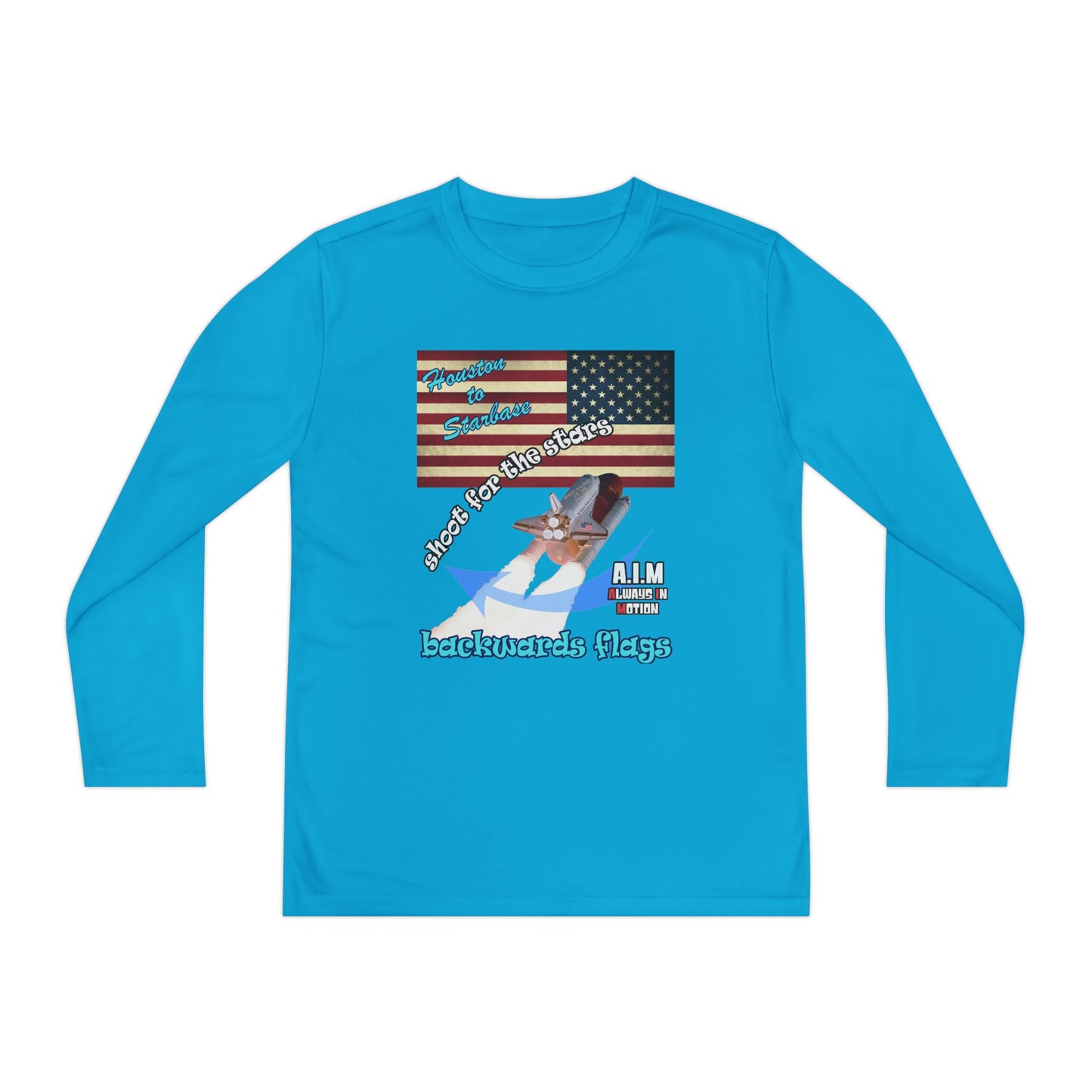 shoot for the stars - Youth Long Sleeve Competitor Tee