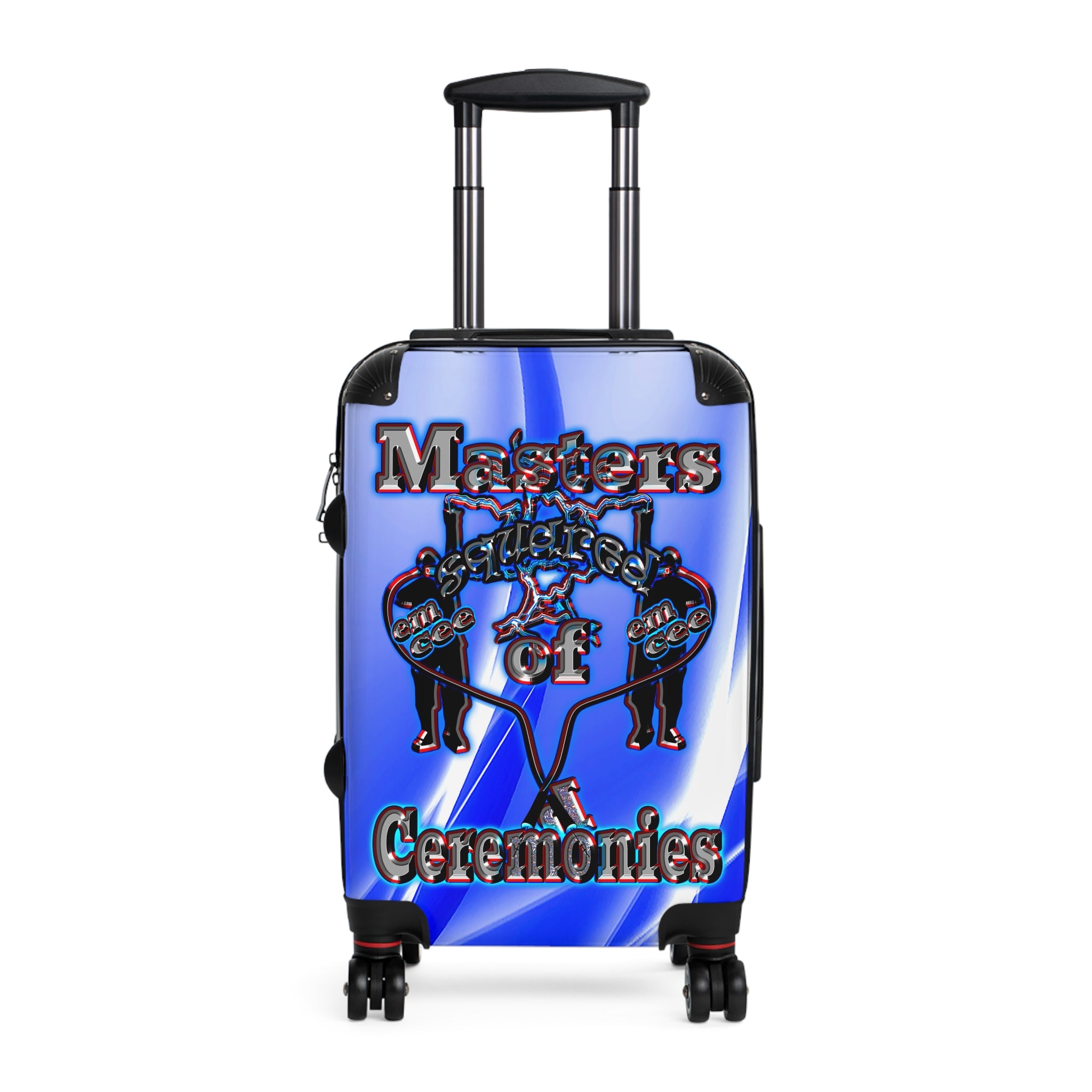 em cee squared - Suitcase (blue-white wave)