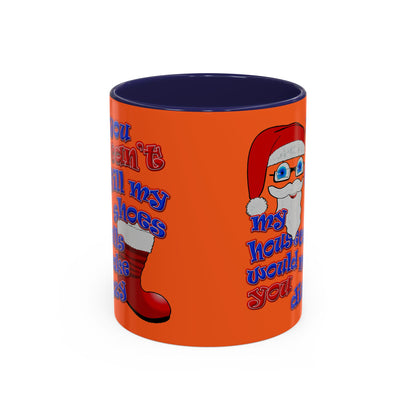 santa's shoes - Accent Mug (orange)