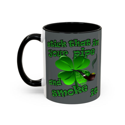 celtics logo - Accent Mug (dark grey)