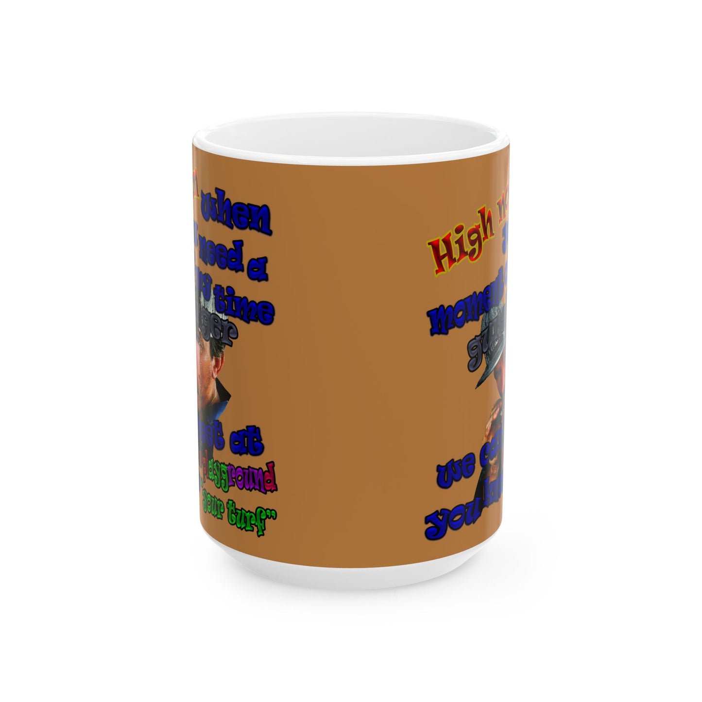 high noon - White Mug (light brown)