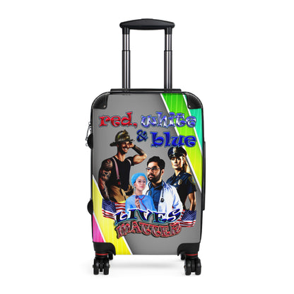 rw&b lives matter - Suitcase (rainbow split)