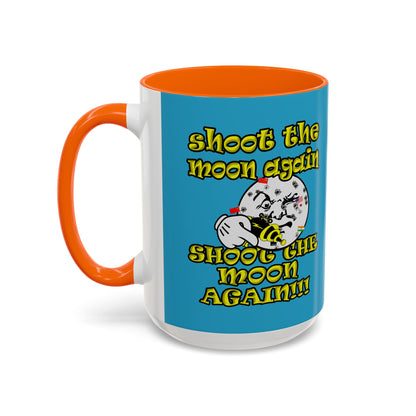 shoot the moon again - Accent Mug (turquoise)