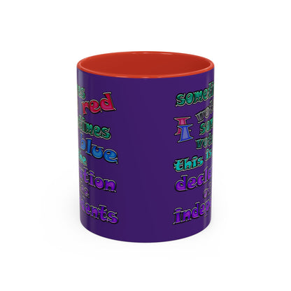 declaration of the independents - Accent Mug (purple)