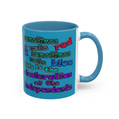 declaration of the independents - Accent Mug (turquoise)