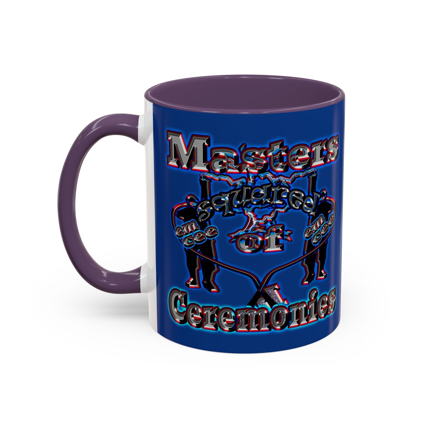 em cee squared - Accent Mug (dark blue)