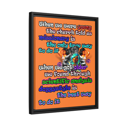 doggystyle - framed canvas art (crusta)