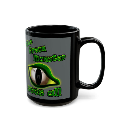 green monster - Black Mug (dark grey)
