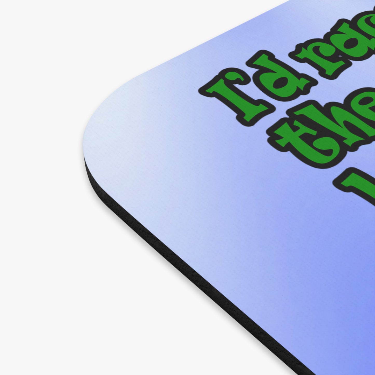 turtle race - Mouse Pad (Rectangle) (blue-white wave)