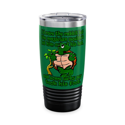 turtle race - Ringneck Tumbler, 20oz (dark green)