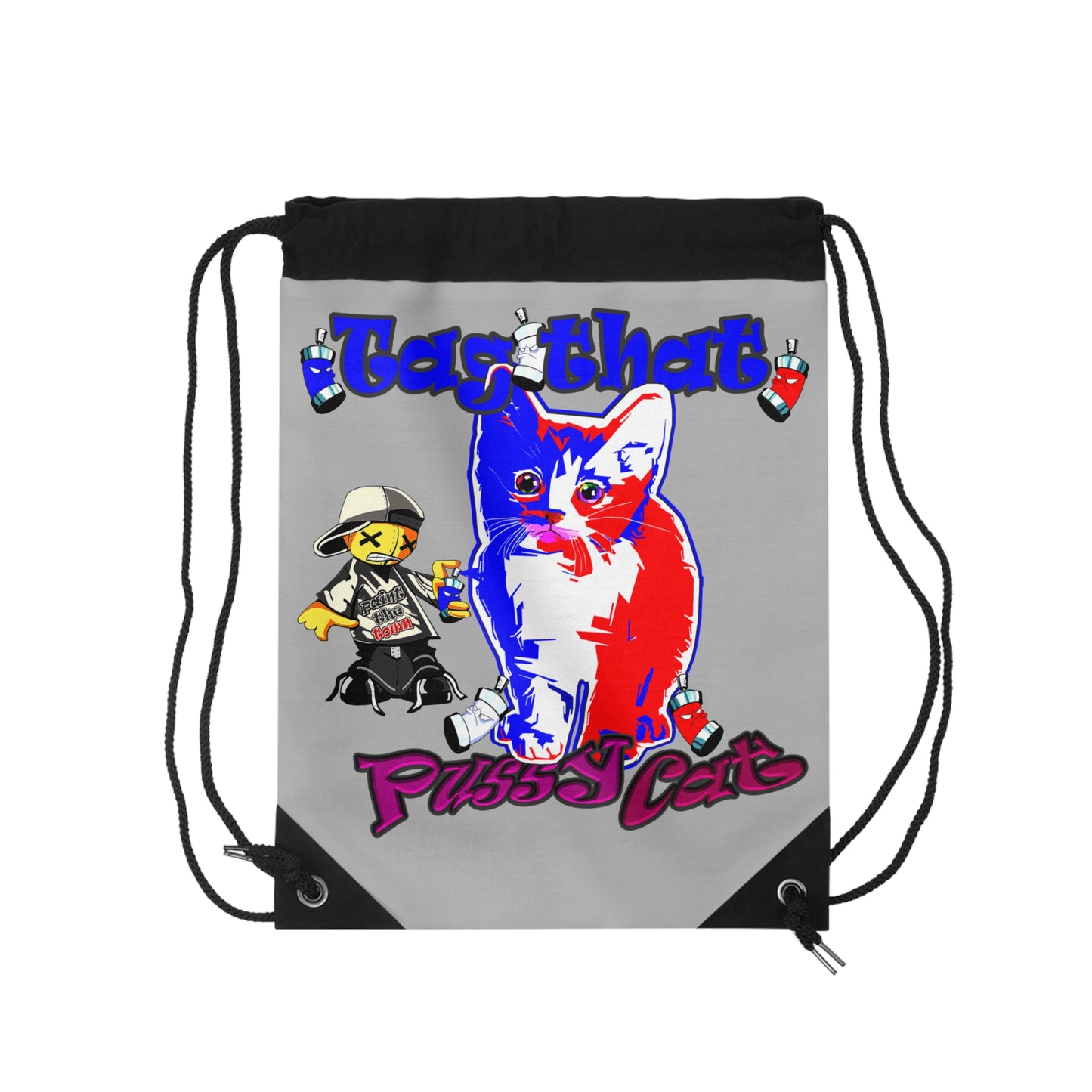 tag that - Drawstring Bag (light grey)