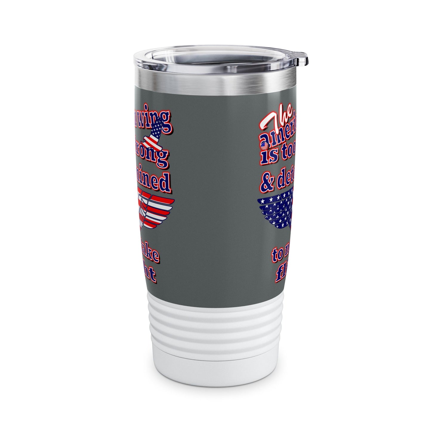 american wing - Ringneck Tumbler, 20oz (dark grey)