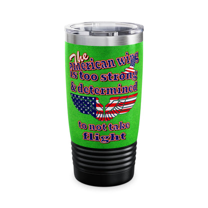 american wing - Ringneck Tumbler, 20oz (green turf)