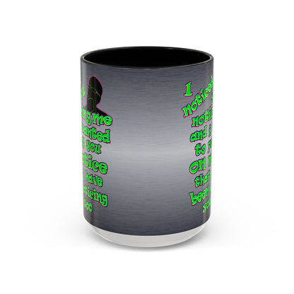 noticed you noticing - Accent Mug (brushed nickel)