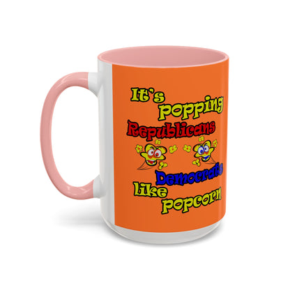 popping like popcorn - Accent Mug (crusta)