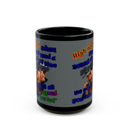 high noon - Black Mug (dark grey)