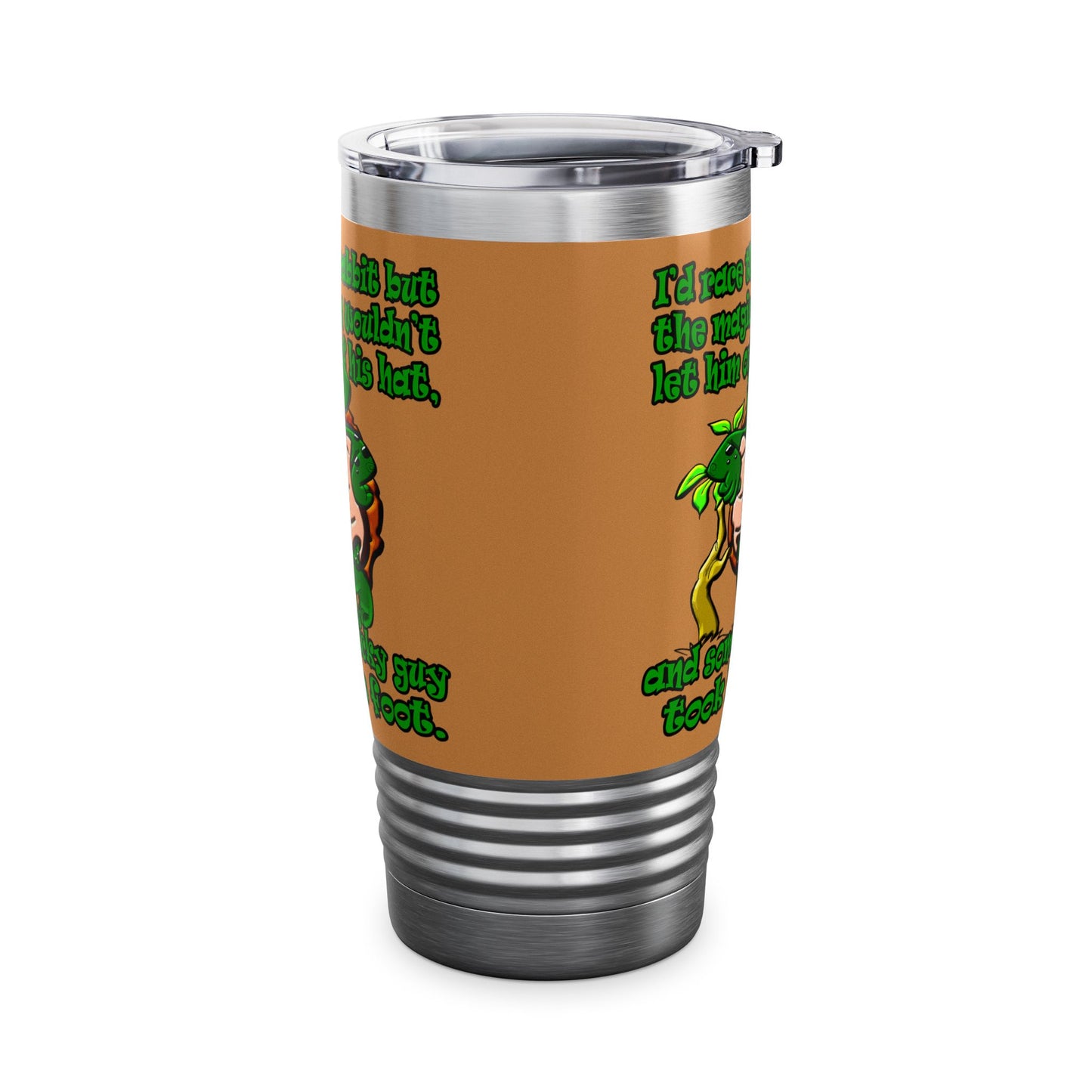 turtle race - Ringneck Tumbler, 20oz (light brown)