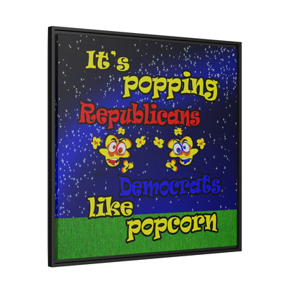 popping like popcorn - framed canvas art ('snoops' background)