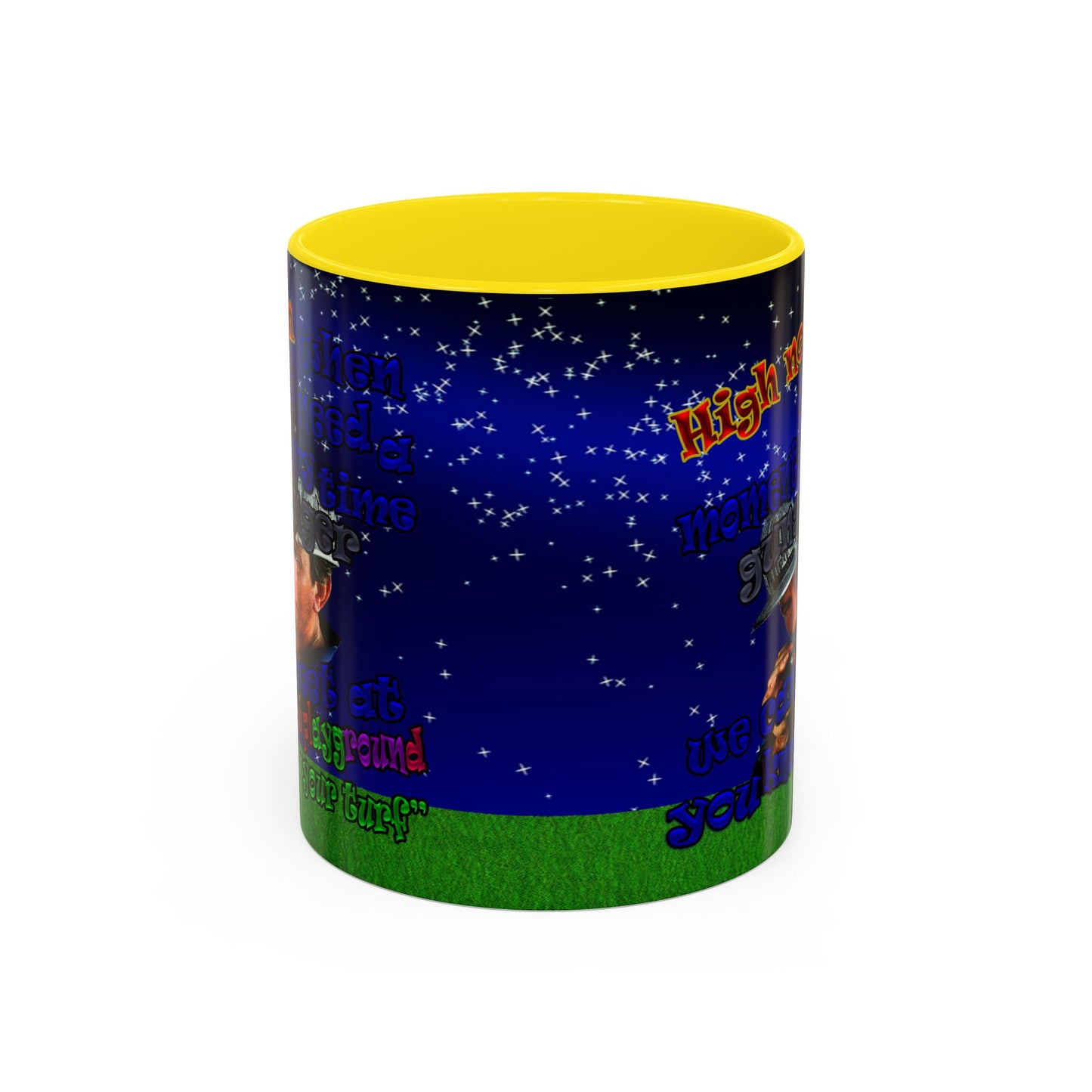 high noon - Accent Mug ('snoops' background)
