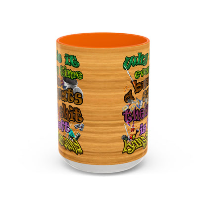 the bum's shit - Accent Mug (butterscotch wood finish)