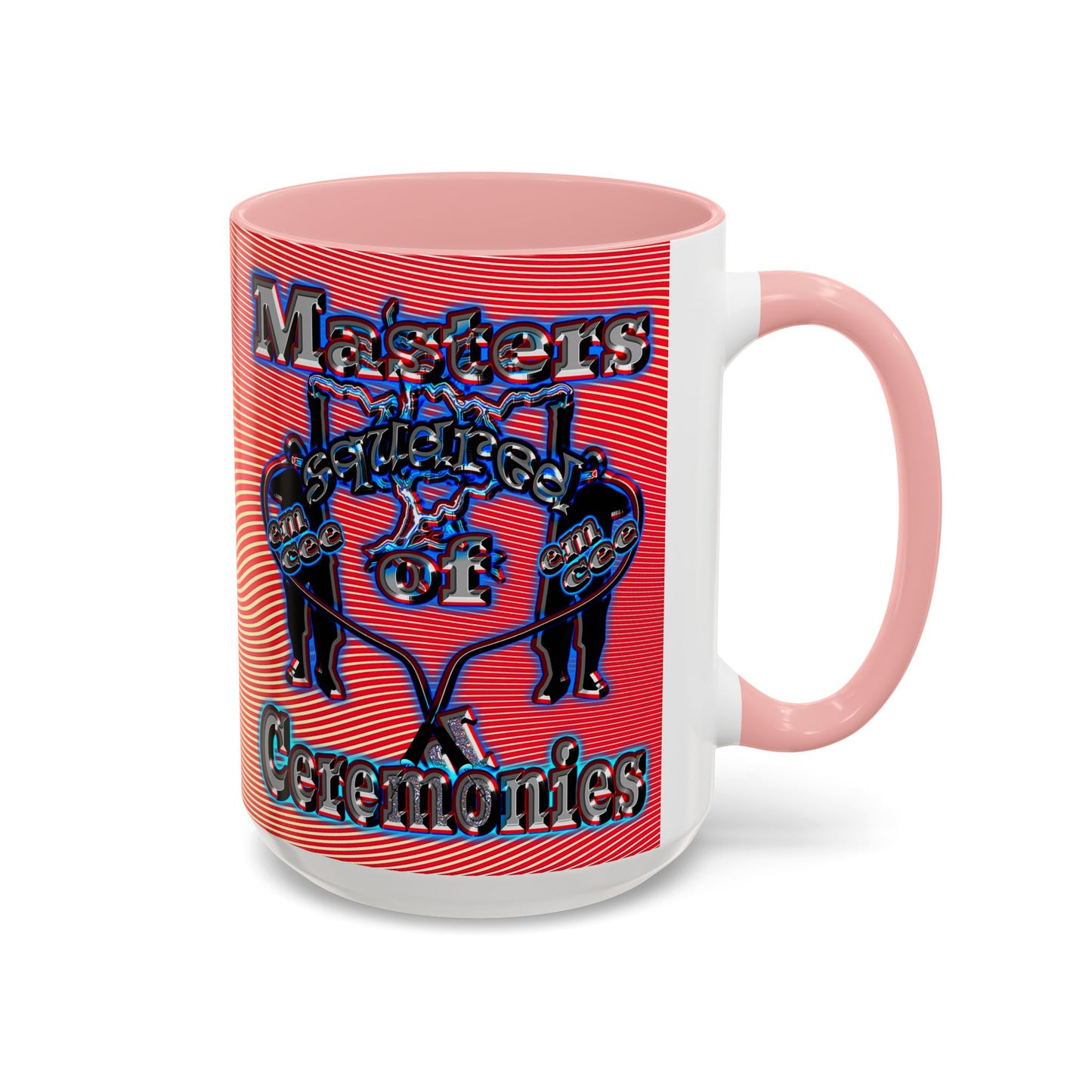 em cee squared - Accent Mug (yellow-orange wave)
