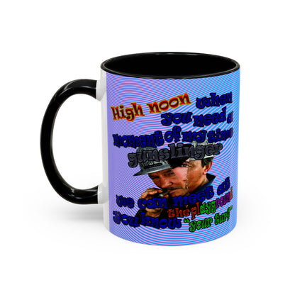 high noon - Accent Mug (light blue-purple wave)