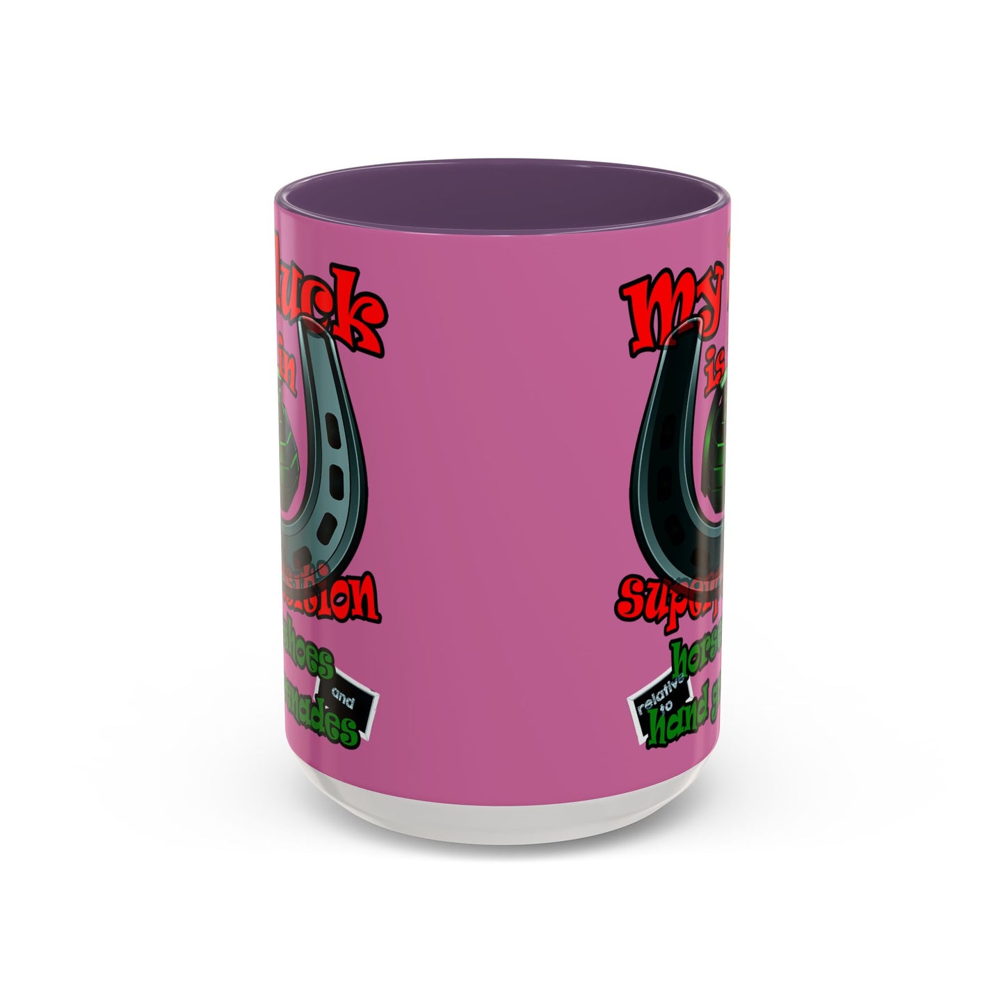 my luck - Accent Mug (light pink)