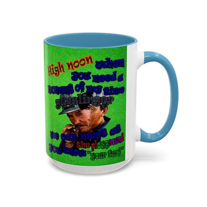 high noon - Accent Mug (green turf)