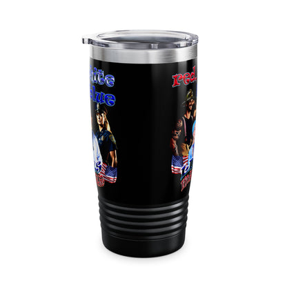 rw&b lives matter - Ringneck Tumbler, 20oz (black)