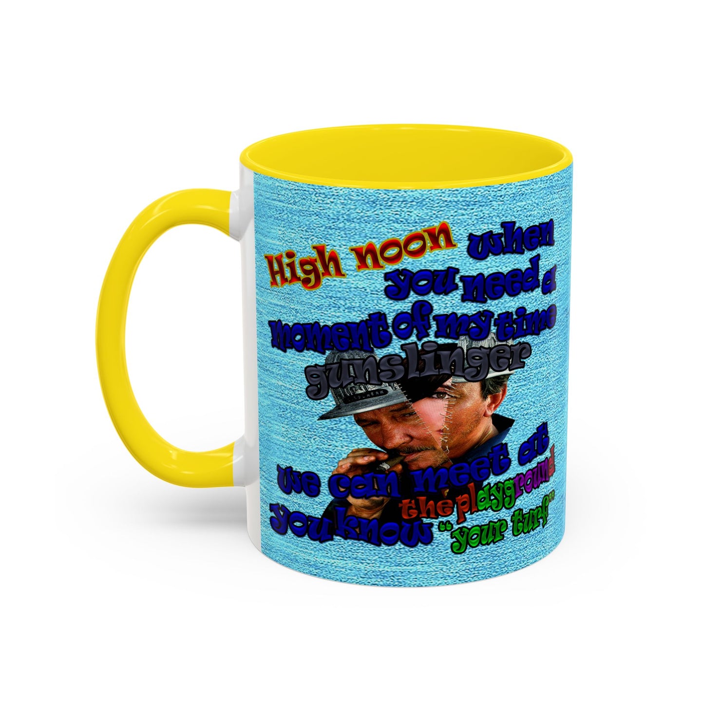 high noon - Accent Mug (faded blue)