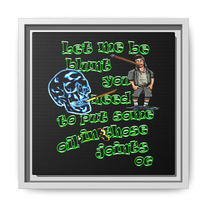 og - framed canvas art (black)
