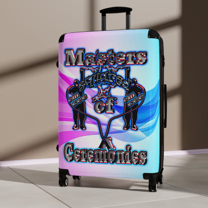 em cee squared - Suitcase (light blue-pink wave)