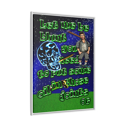 og - framed canvas art ('snoops' background)