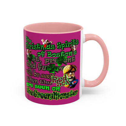 christmas spirits of boston - Accent Mug (pink)