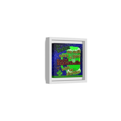 celtics logo - framed canvas art ('snoops' background)