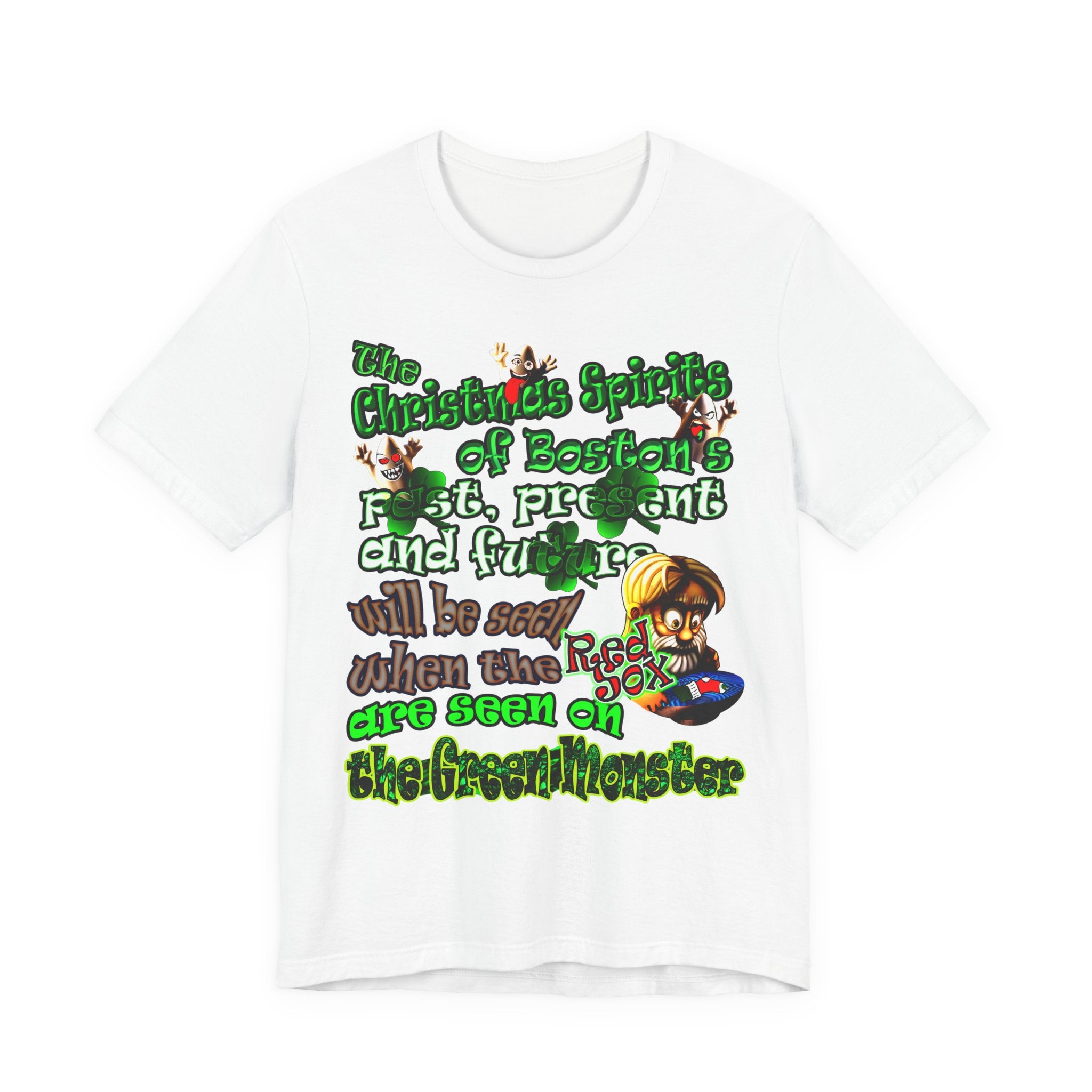 christmas spirits of boston - Unisex Jersey Short Sleeve Tee
