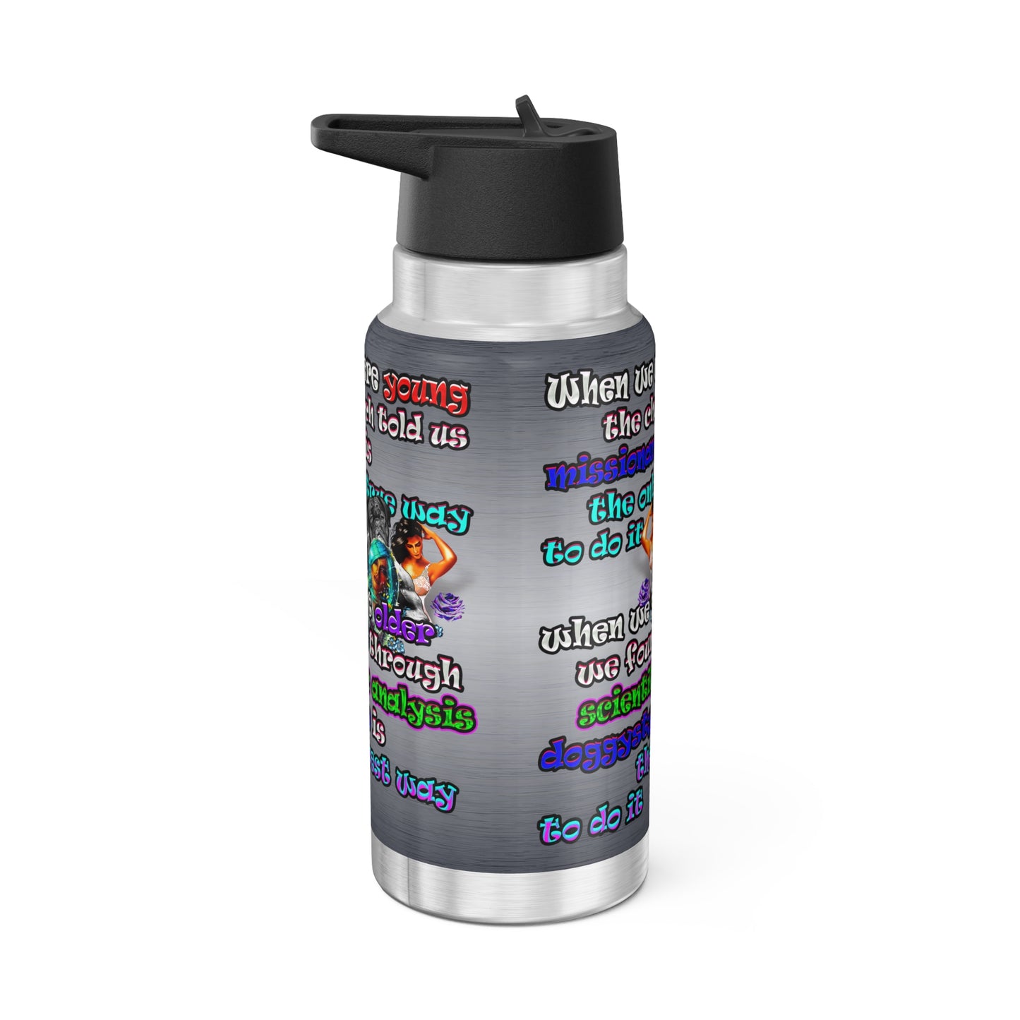 doggystyle - Gator Tumbler, 32oz  (brushed nickel)