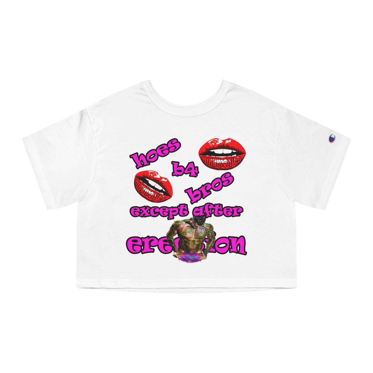 hoes b4 bros - Champion Women's Heritage Cropped T-Shirt