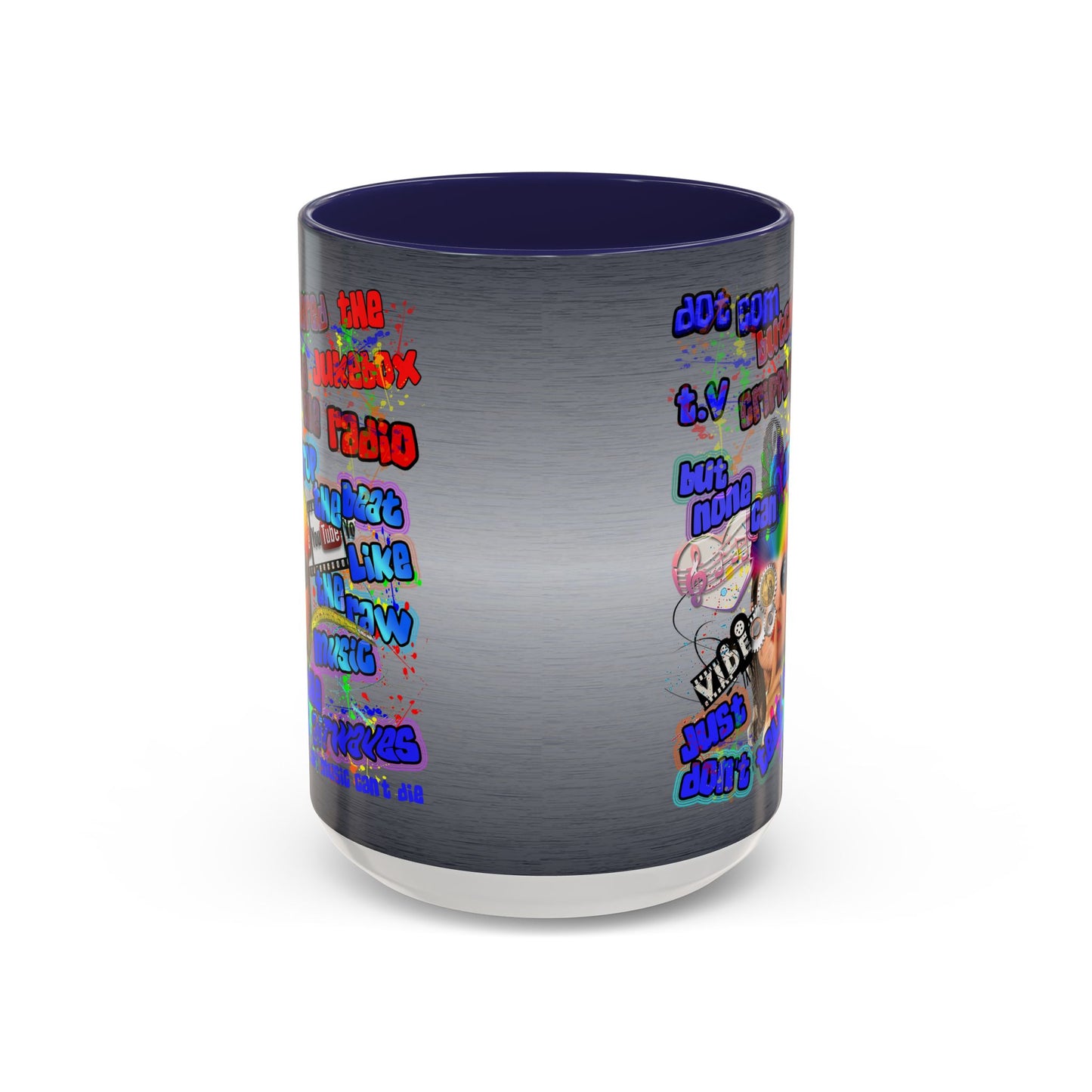 drop the beat - Accent Mug (brushed nickel)