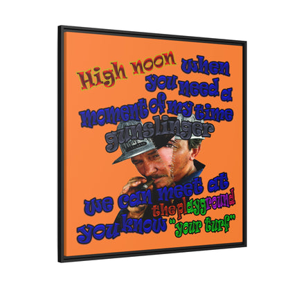 high noon - framed canvas art (crusta)