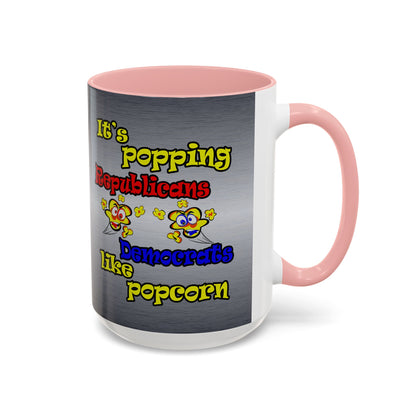 popping like popcorn - Accent Mug (brushed nickel)