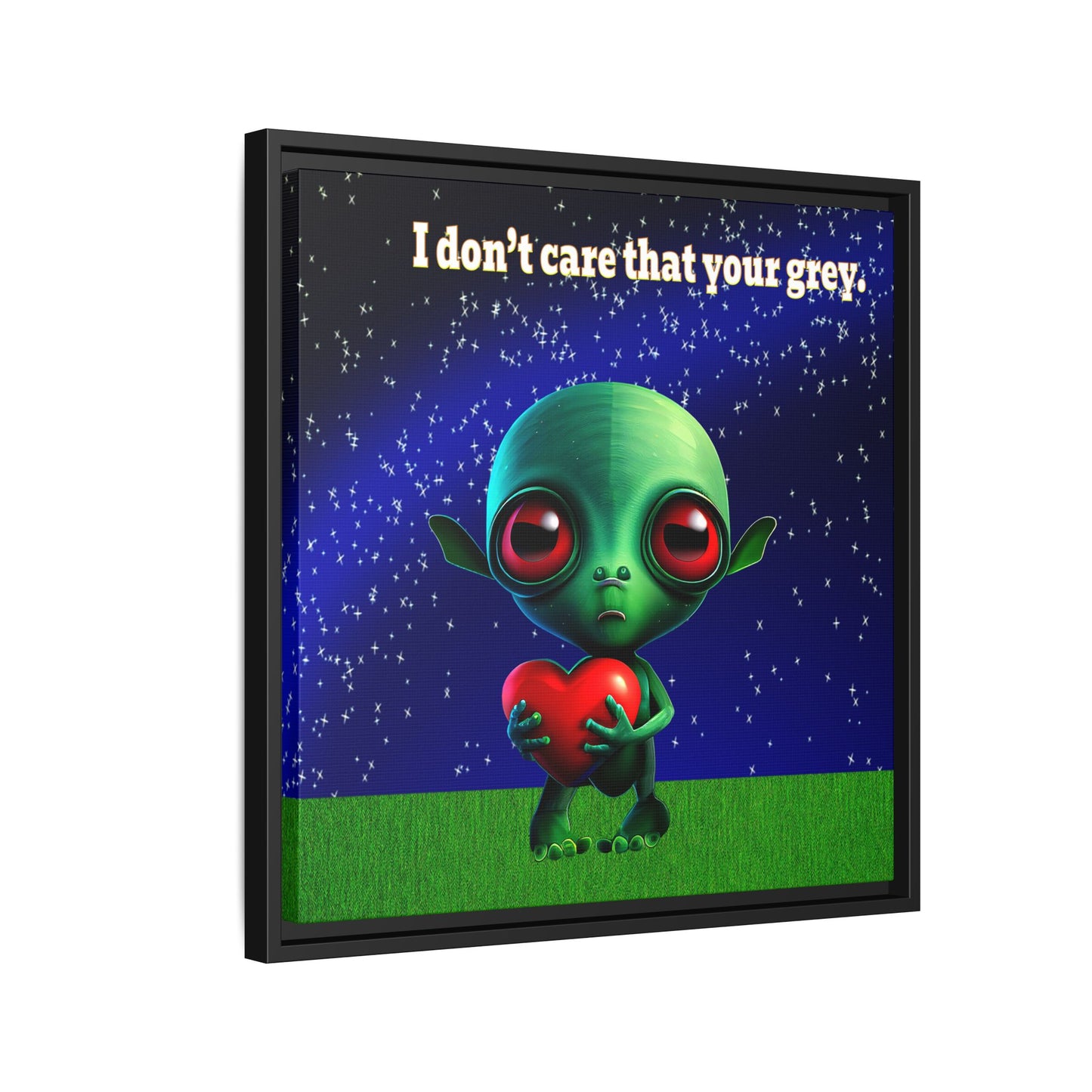 I don't care that your grey - framed canvas art ('snoops' background)