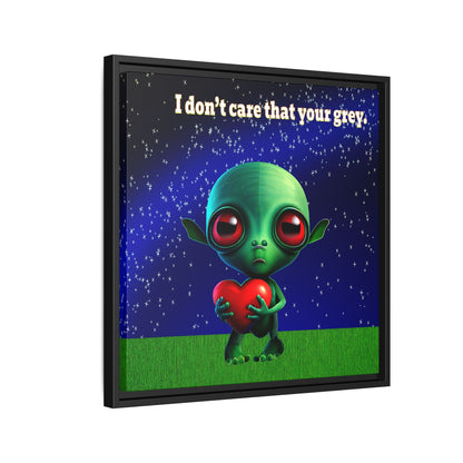 I don't care that your grey - framed canvas art ('snoops' background)